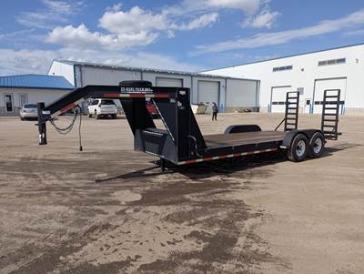 EZ HAUL 20ft Tandem Axle Steel Tag Trailer - Fixed Axle