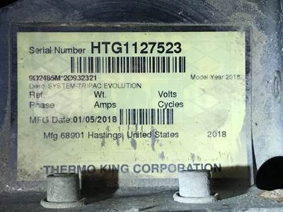 Thermo King TRIPAC Auxiliary Power Unit (APU) for a Western Star 5700