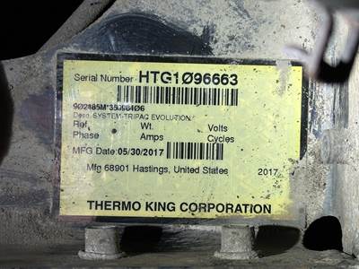 Thermo King TRIPAC Auxiliary Power Unit (APU) for a Freightliner Cascadia