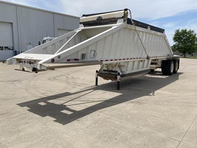Construction Trailer Specialists (CTS) 42x96 Tandem Axle Steel Belly Dump Trailer - Air Ride, Fixed Axle
