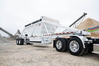 MANIC 40x102 Tandem Axle Aluminum Belly Dump Trailer - Air Ride, Fixed Axle