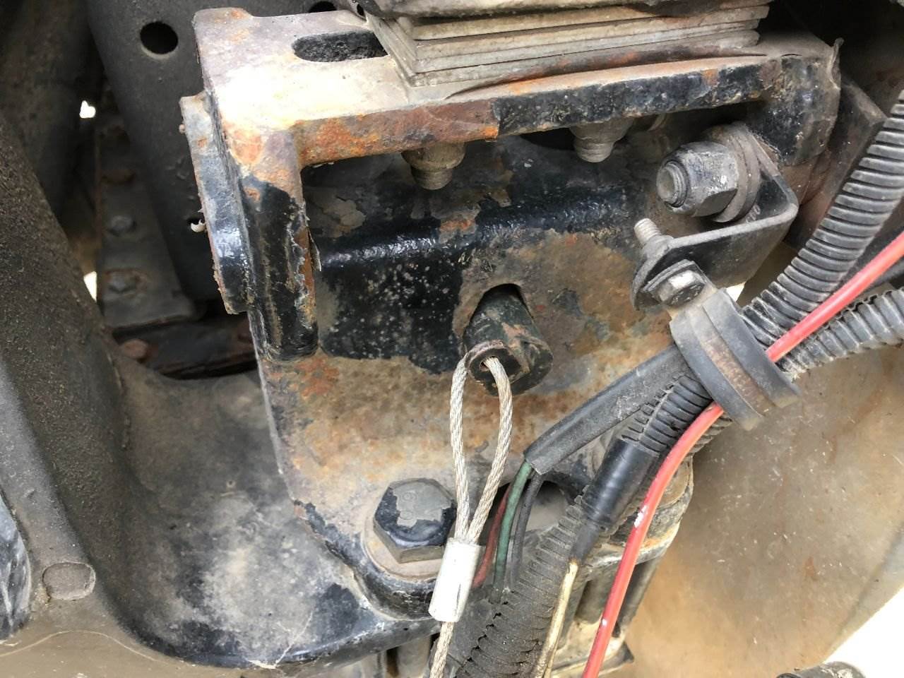 2005 (Used) Kenworth T600 Type Tow Hook Bracket Tow Hook RECEIVER/Bracket, Bolts Above Frame