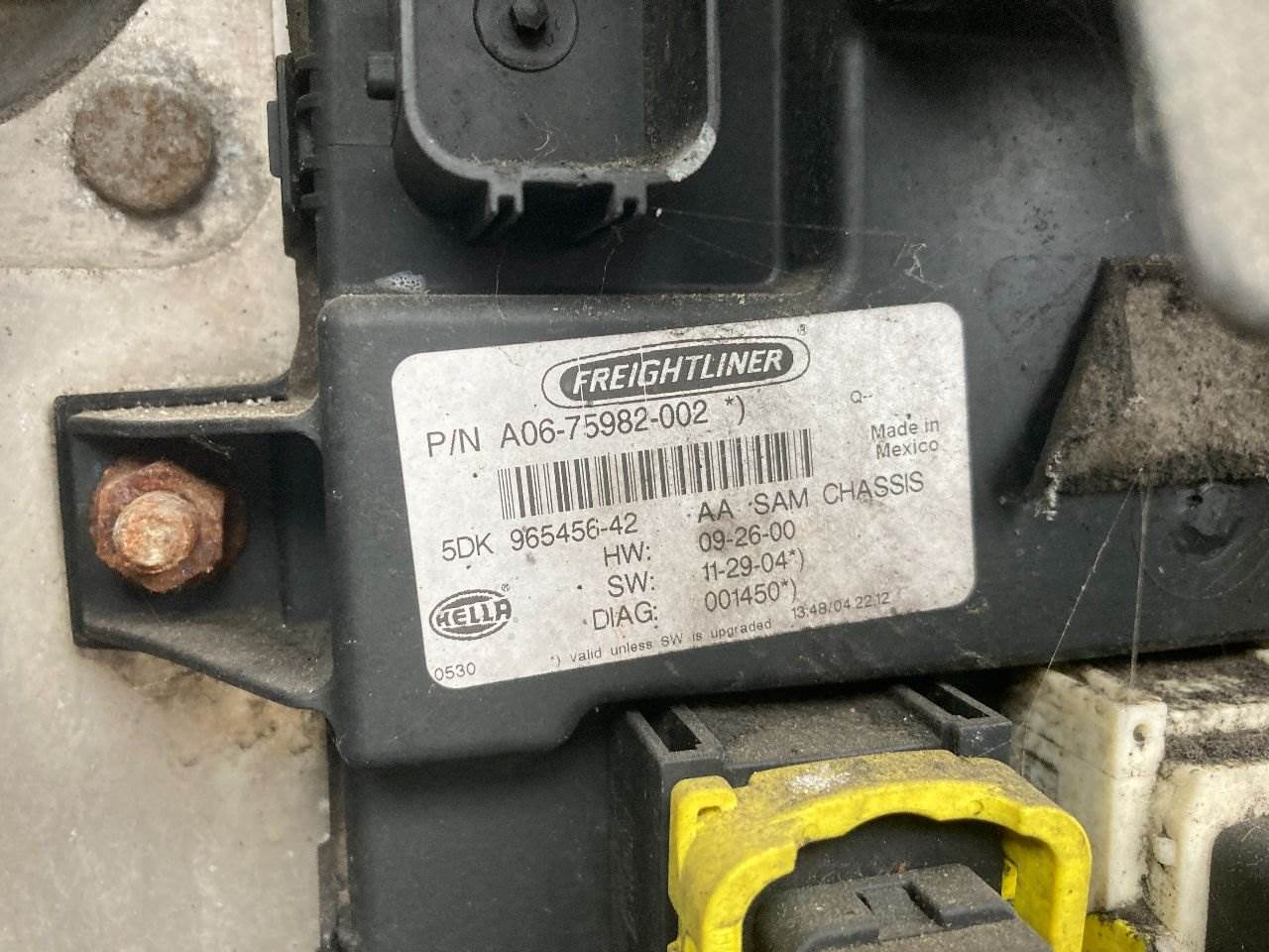2013 Freightliner Cascadia Chassis Control Module For Sale Spencer