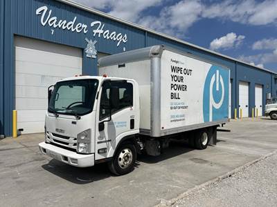 Isuzu NPR 16 ft Box Truck - 210HP, 5 Speed Automatic, Roll up Door