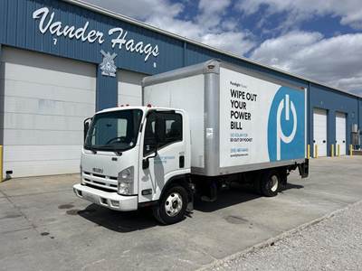 Isuzu NPR 16 ft Box Truck - 210HP, 5 Speed Automatic, Roll up Door
