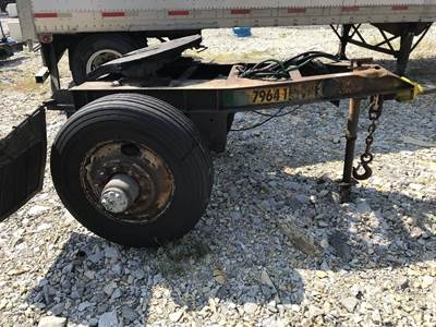 Fruehauf Single Axle Steel Dolly Trailer - Spring