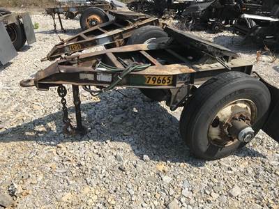 Fruehauf Single Axle Steel Dolly Trailer - Spring