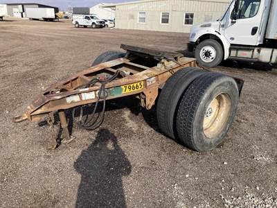 Fruehauf Single Axle Steel Dolly Trailer - Spring