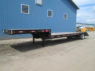 Neville 39x102 Single Axle Steel Drop Deck Trailer - Spring, Fixed Axle