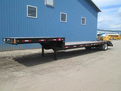 Neville 39x102 Single Axle Steel Drop Deck Trailer - Spring, Fixed Axle