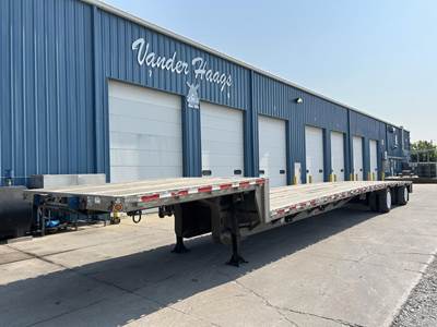 Reitnouer DropMiser 53x102 Aluminum Drop Deck Trailer - Air Ride, Sliding Spread Axle