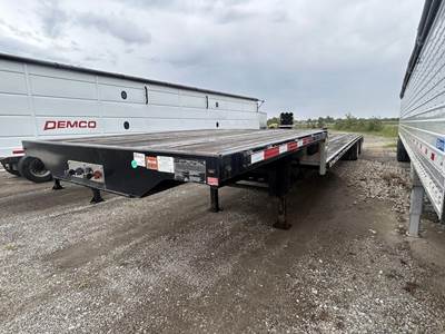 Transcraft 53x102 Steel Drop Deck Trailer - Air Ride, Spread Axle