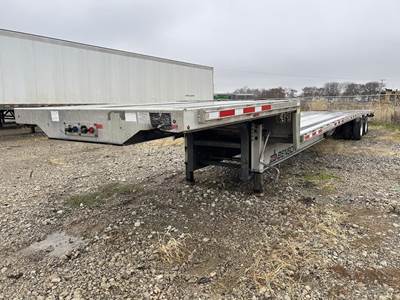 Transcraft 53x102 Aluminum Drop Deck Trailer - Air Ride, Sliding Axle