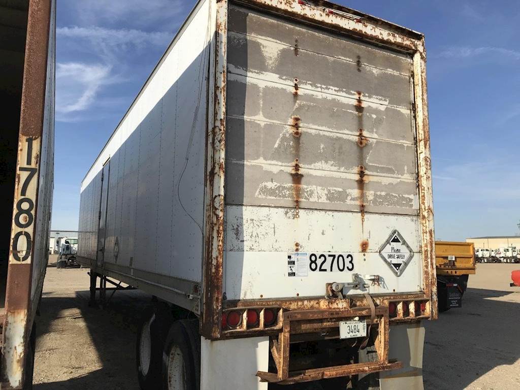 1982 Great Dane 45 ft Dry Van Trailer Roll up Door For Sale Spencer