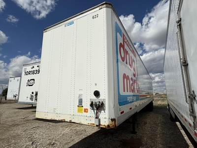 Stoughton 53 ft Dry Van Trailer - Roll up Door, Spring, Sliding Axle