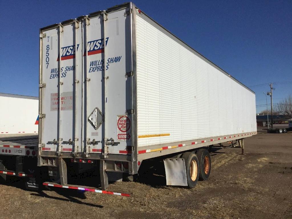 1992 Trailmobile 53 ft Dry Van Trailer Swing Door, Spring, Sliding