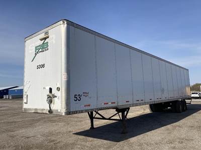 Wabash 53 ft Dry Van Trailer - Swing Door, Spring, Sliding Axle