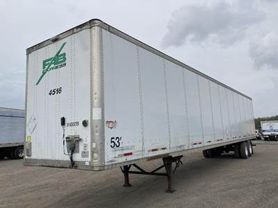 Wabash 53 ft Dry Van Trailer - Swing Door, Spring, Sliding Axle