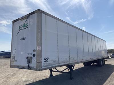 Wabash 53 ft Dry Van Trailer - Swing Door, Spring, Sliding Axle