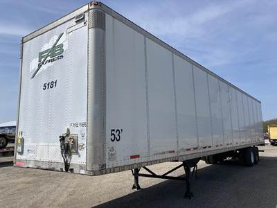 Wabash 53 ft Dry Van Trailer - Swing Door, Spring, Sliding Axle