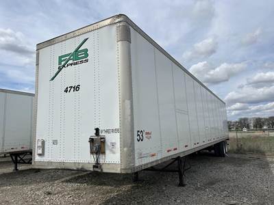 Wabash 53 ft Dry Van Trailer - Swing Door, Spring, Sliding Axle