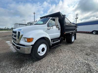 Ford F-750 Single Axle Dump Truck - Cummins 200HP, Automatic, 10' Dump