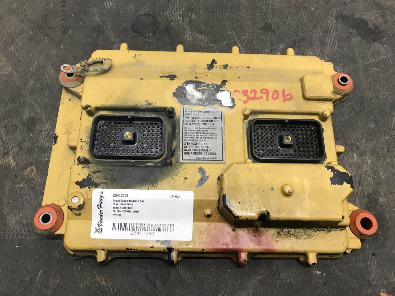 1999 Caterpillar C12 Engine Control Module (ECM) for a International