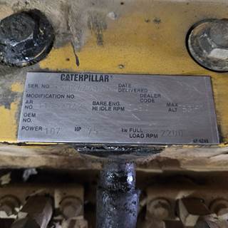 Caterpillar 3054 Engine for a Caterpillar TH63