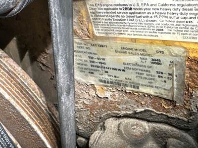Caterpillar C13 Engine for a Peterbilt 386
