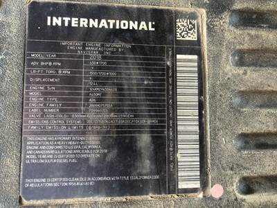 International A26 Engine for a International RH