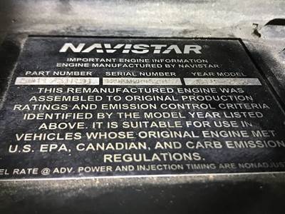 International A26 Engine for a International LT