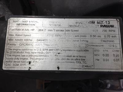 Paccar MX-13 Engine for a Kenworth T680