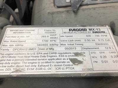 Paccar MX-13 Engine for a Kenworth T680