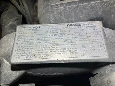 Paccar MX-13 Engine for a Peterbilt 579