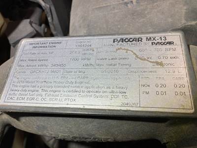Paccar MX-13 Engine for a Kenworth T680