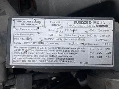 Paccar MX-13 Engine for a Kenworth T680