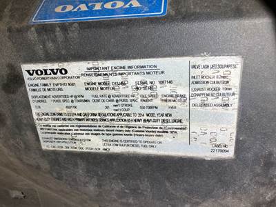 Volvo D13 Engine for a Volvo VNL