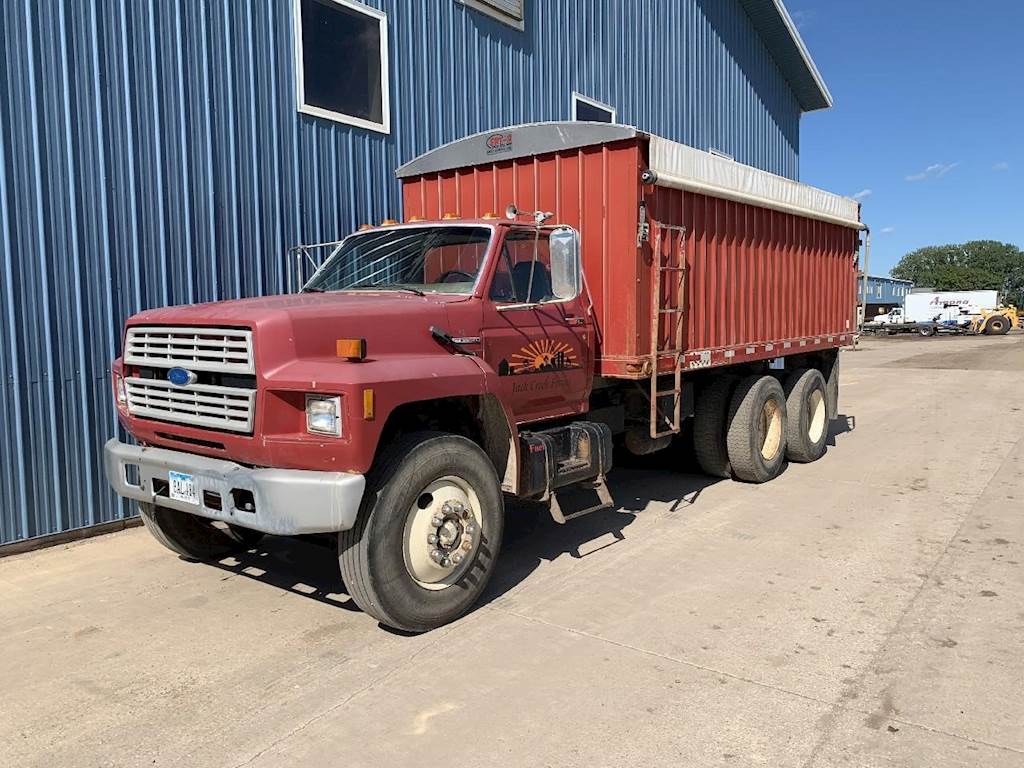 1989 Ford FT900 18 ft Farm / Grain Truck 7.8L, 8LL For Sale, 76,219