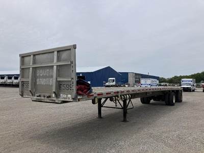 East 48x102 Aluminum Flatbed Trailer - Air Ride, Spread Axle