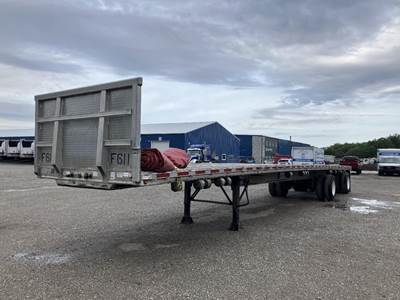 East 48x102 Aluminum Flatbed Trailer - Air Ride, Spread Axle