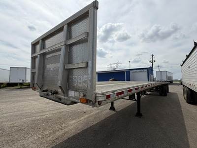 East 48x102 Aluminum Flatbed Trailer - Air Ride, Spread Axle