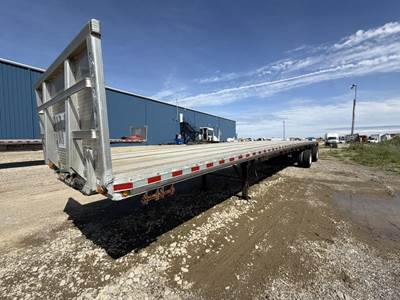 East 48x102 Aluminum Flatbed Trailer - Air Ride, Spread Axle