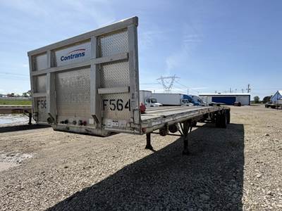 East 48x102 Aluminum Flatbed Trailer - Air Ride, Spread Axle
