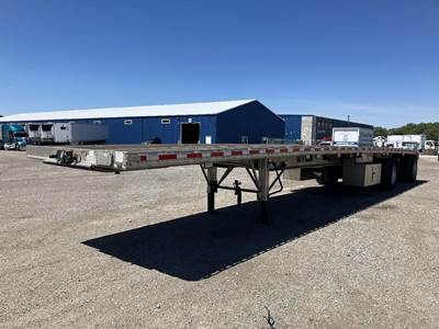 East 48x102 Aluminum Flatbed Trailer - Air Ride, Spread Axle