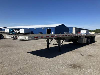 East 48x102 Aluminum Flatbed Trailer - Air Ride, Spread Axle