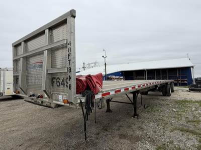 East 48x102 Aluminum Flatbed Trailer - Air Ride, Spread Axle