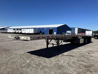 East 48x102 Aluminum Flatbed Trailer - Air Ride, Spread Axle