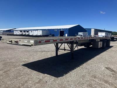 East 48x102 Aluminum Flatbed Trailer - Air Ride, Spread Axle