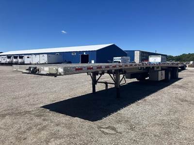 East 48x102 Aluminum Flatbed Trailer - Air Ride, Spread Axle