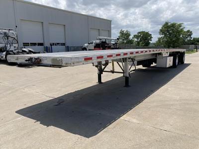 East 48x102 Aluminum Flatbed Trailer - Air Ride, Fixed Axle